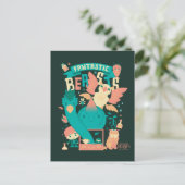 Cartoon Fantastische Bestien mit Newt Scamander Postkarte (Stehend Vorderseite)