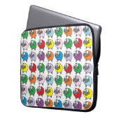 Cartoon Farbiges Schafmuster Laptopschutzhülle (Vorderseite Links)