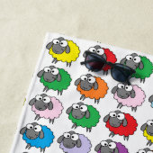 Cartoon Farbiges Schafmuster Strandtuch (Beispiel)