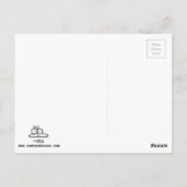 Cartoon-Farbmengen-Szene durch Sam Backhouse Postkarte (Rückseite)