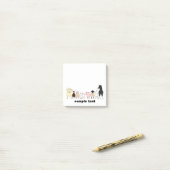 cartoon farm animal group post it post-it klebezettel (Auf Schreibtisch)