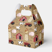 Cartoon-Farm-Muster-Gable-Bevorzugungsbox Geschenkschachtel (Rückseite)