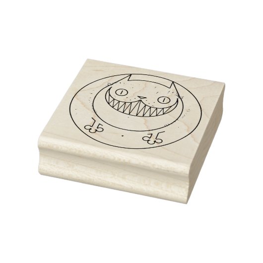 Cartoon Fat Cat Wood Art Briefmarke Gummistempel (Stempel)