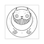 Cartoon Fat Cat Wood Art Briefmarke Gummistempel (Prägung)