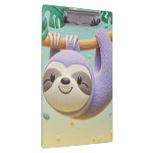 Cartoon-Faultier am Baumzweig Klemmbrett (Rechts)