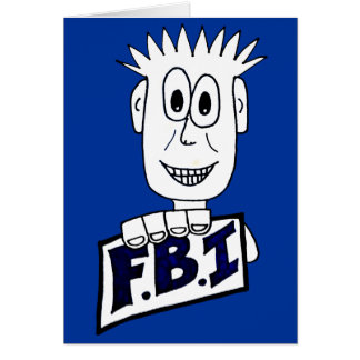 Cartoon FBI-Agent