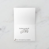 Cartoon Feet Vielen Dank Grußkarte Dankeskarte (Innenseite)