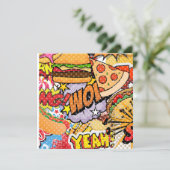 Cartoon Feiertagskarte (Stehend Vorderseite)