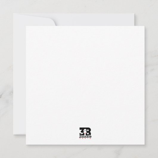 Cartoon Feiertagskarte (Rückseite)