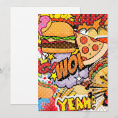 Cartoon Feiertagskarte (Vorne/Hinten)