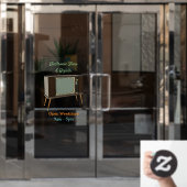 Cartoon Fensteraufkleber (Büro Tür)