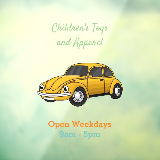 Cartoon Fensteraufkleber (Blatt 3)