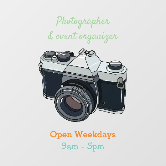 Cartoon Fensteraufkleber (Blatt)