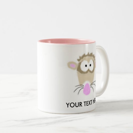 Cartoon Ferret Tasse (VorderseiteRechts)