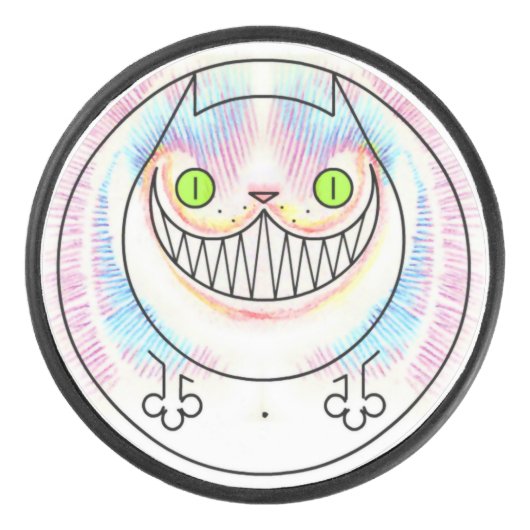 Cartoon Fett Katze Puck mit Cheshire Katze Grin (Vorderseite)