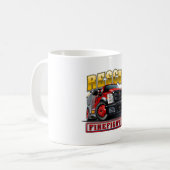 Cartoon-Feuerwehrfahrzeug Kaffeetasse (Vorderseite Links)