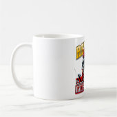 Cartoon Feuerwehrfahrzeug T - Shirt Kaffeetasse (Links)
