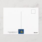 Cartoon Fire Motor Postkarte (Rückseite)