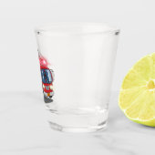 Cartoon Fire Motor Schnapsglas (Rechts)