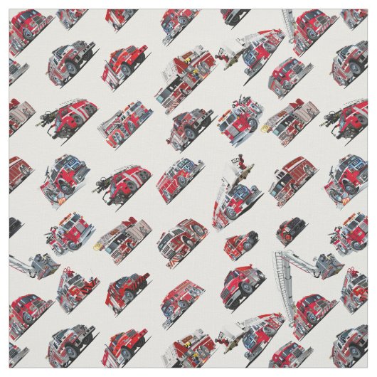 Cartoon Fire Trucks nahtlos Stoff (Muster)