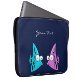 Cartoon Fisch Laptop-Sieb Laptopschutzhülle (Vorne Rechts)