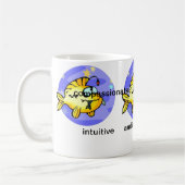 Cartoon Fische Fisch essen Fisch Kaffeetasse (Links)