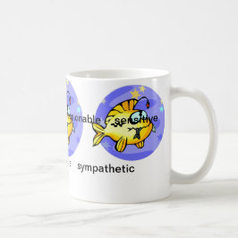 Cartoon Fische Fisch essen Fisch Kaffeetasse