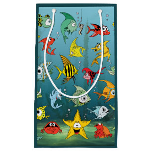 Cartoon-Fische Unterwasser2 Kleine Geschenktüte