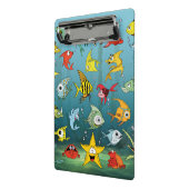 Cartoon-Fische Unterwasser Mini Klemmbrett (Gewinkelt2)
