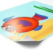Cartoon Fish Fotodruck (Ecke)