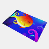 Cartoon Fish Fußmatte (Schrägansicht)