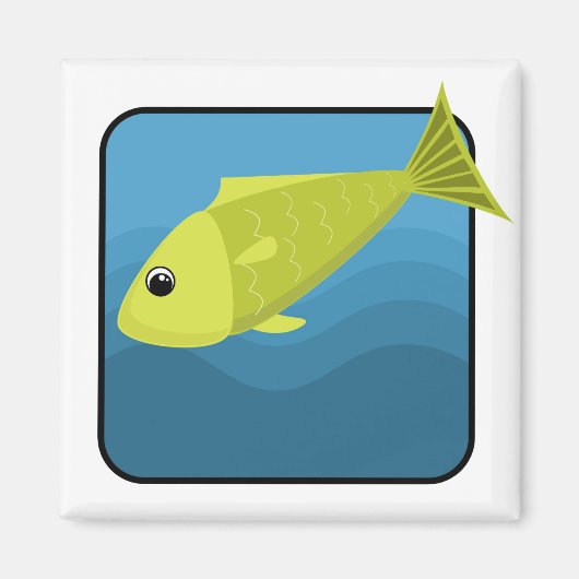Cartoon Fish Magnet (Vorne)