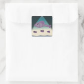 Cartoon Fish Quadratischer Aufkleber (Tasche)