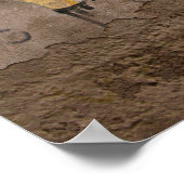 Cartoon Fish Street Art Las Palmas Poster (Ecke)