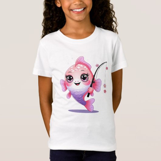 Cartoon Fish T-Shirt for Girls (Vorderseite)