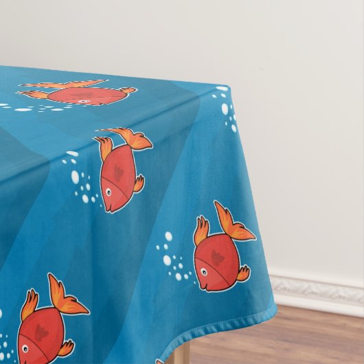 Cartoon Fish Tischdecke (Beispiel)