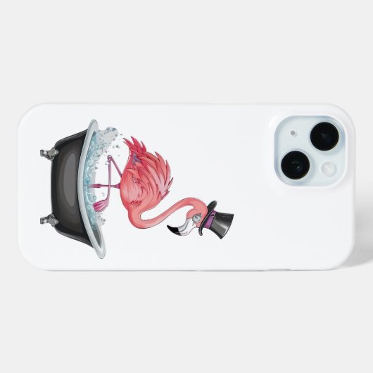 Cartoon Flamingo Phone Case (Rückseite (Horizontal))