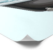 Cartoon Flamingo Poster (Ecke)