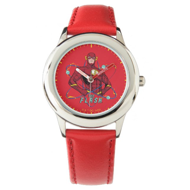 Cartoon Flash Atomic Graphic Armbanduhr (Vorderseite)