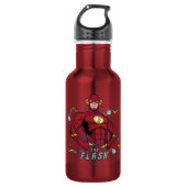 Cartoon Flash Atomic Graphic Edelstahlflasche (Vorderseite)