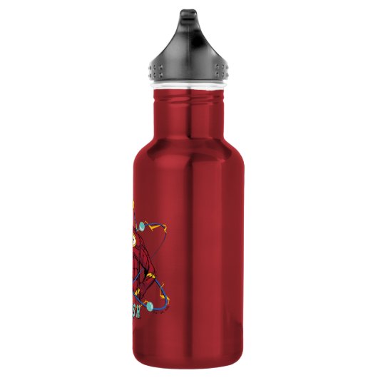 Cartoon Flash Atomic Graphic Edelstahlflasche (Rechts)