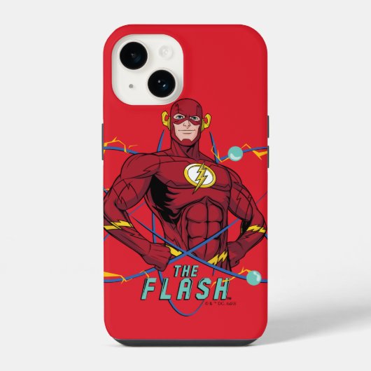 Cartoon Flash Atomic Graphic iPhone Hülle (Rückseite)