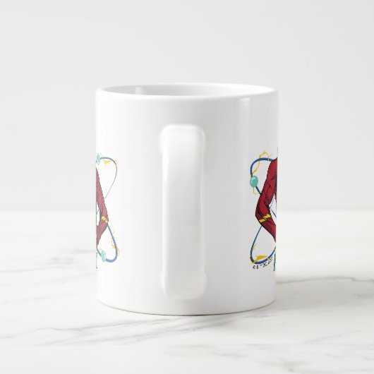 Cartoon Flash Atomic Graphic Jumbo-Tasse (Rückseite)