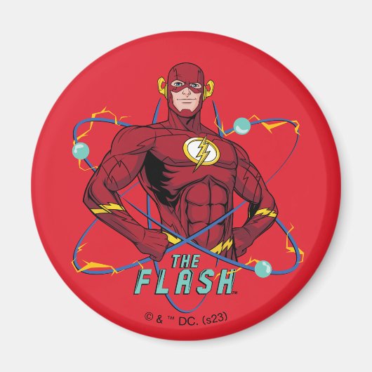 Cartoon Flash Atomic Graphic Magnet (Vorne)
