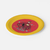 Cartoon Flash Atomic Graphic Pappteller (Schrägansicht)