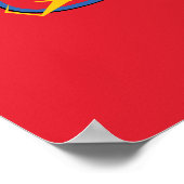 Cartoon Flash Atomic Graphic Poster (Ecke)