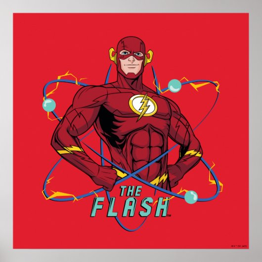 Cartoon Flash Atomic Graphic Poster (Vorne)