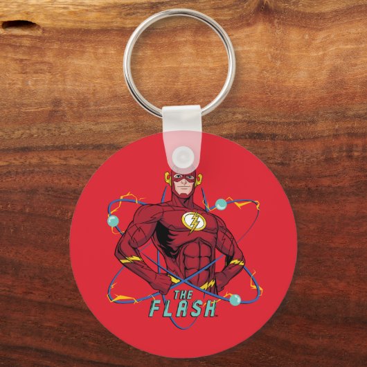 Cartoon Flash Atomic Graphic Schlüsselanhänger (Rückseite)