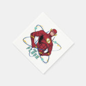Cartoon Flash Atomic Graphic Serviette (Ecke)