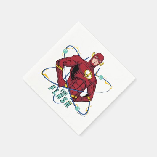 Cartoon Flash Atomic Graphic Serviette (Ecke)